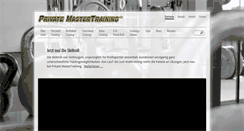 Desktop Screenshot of private-mastertraining.de