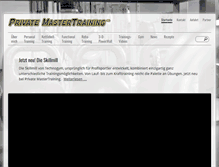 Tablet Screenshot of private-mastertraining.de